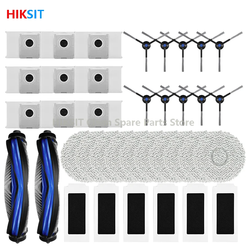 Für Ecovacs Debot T30C PRO / T30C PRO OMNI GEN2 Staubsaugerteile Hauptbürste Seitenbürste HEPA-Filter Wischmopp Staubbeutel Zubehör