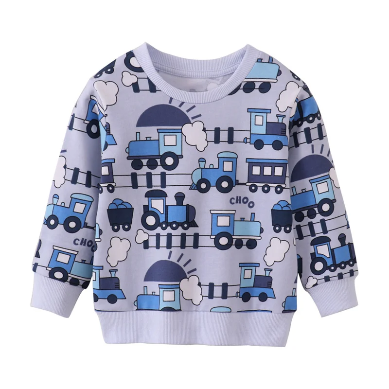   Jumping Meters 2-7T New Arrival Cars Autumn Winter Boys Clothing Sets Cotton Long Sleeve Children\'s Outfits Hot Selling Sets