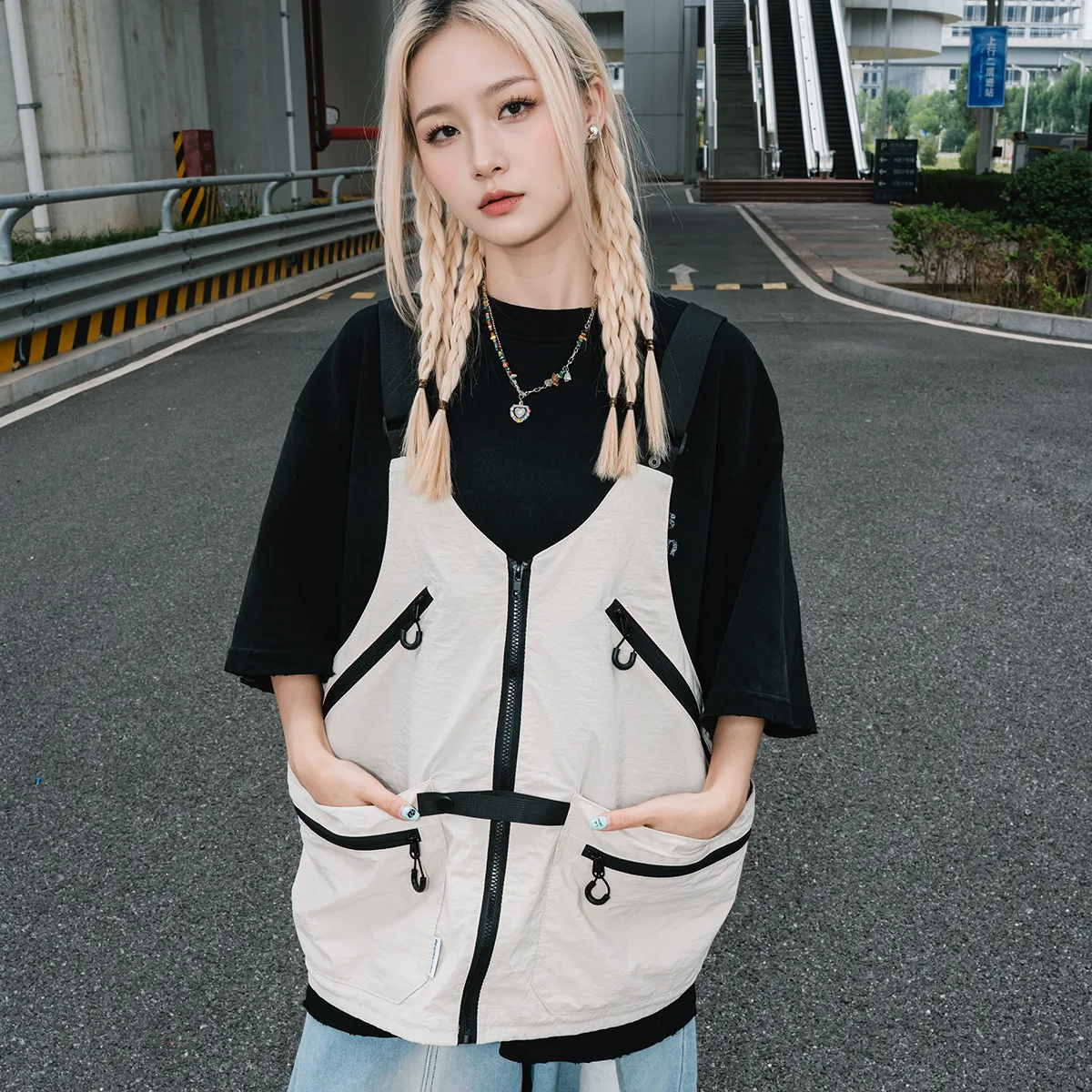 

Oxford cloth lightweight function tactical tool vest bag lightweight multi-pocket wearable waterproof stealth backpack