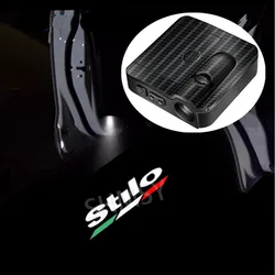 2PCS Wireless LED Car Door Welcome Light For Fiat Stilo Projector Ghost Shadow Lamp Accessories