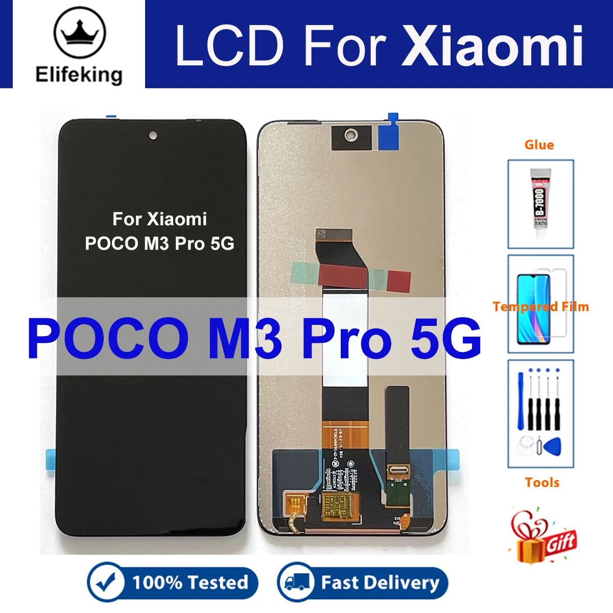 For Xiaomi Poco M3 Pro 5G LCD M2103K19PG LCD Display Touch Screen Replacement