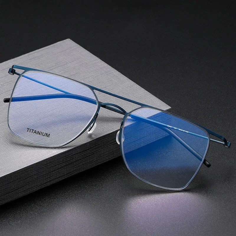 

New Denmark Top Quality Glasses No Screw Titanium Computer Frames For Women Prescription Gafas Eyewear Men's Reading Eyeglasses