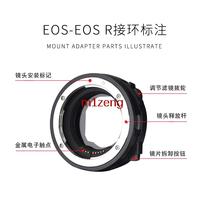 EF-EOSR auto focus drop-in cpl filter Adapter for canon eos Lens to canon RF mount R3 R5 R5C R6II R7 R8 RP R10 R50 R100 camera