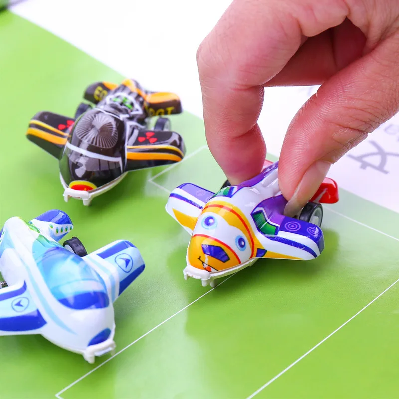 

20Pcs Cute Cartoon Plastic Pull Back Cars Plane Toy Children Mini Funny Model Toys Kindergarten Toys for Child Birthday Gifts