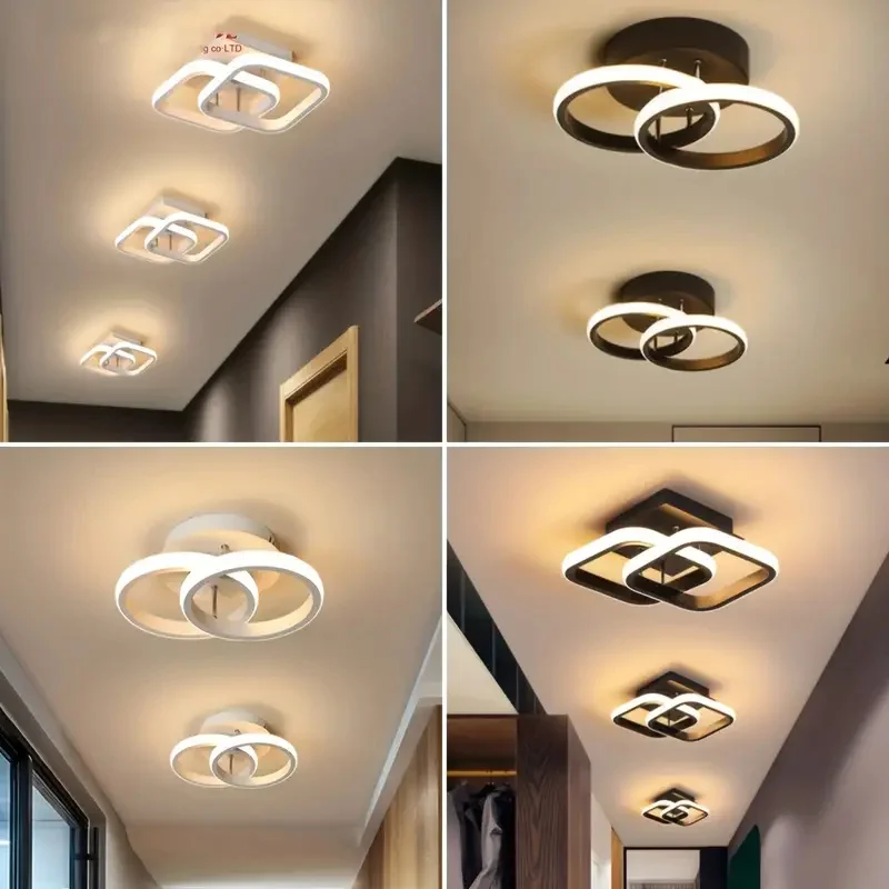 

LED Aisle Ceiling Light Corridor Lighting Fixtures Minimalist Nordic Table Lamp Creative Porch Cloakroom LED Small Ceiling Light