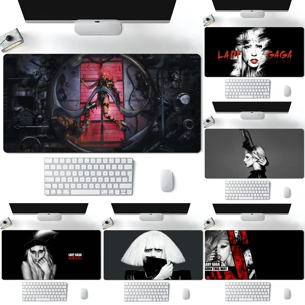 Famous Actors Lady Gaga Mousepad Computer Laptop Gamer Pad PC Gaming Accessories Desk Mats