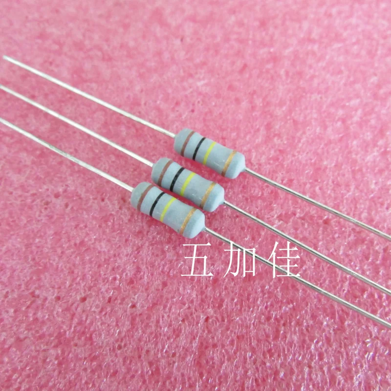 10-100pcs imported RSF100JT-73-100K 100K 1W 5% color ring axial resistance coarse copper pin