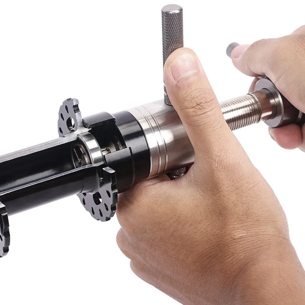 

Precision Bike Bearing Removal Tool for Frame and Wheels Featuring Alloy Steel Construction and Expansion Insert System