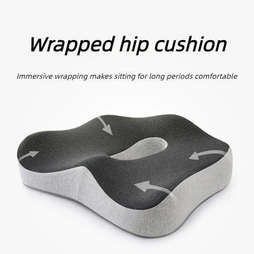 Imagen 2 del producto Nuevo Cojín ergonómico de espuma viscoelástica para asiento de coche, transpirable, adecuado para sillas de oficina y soporte suave antideslizante