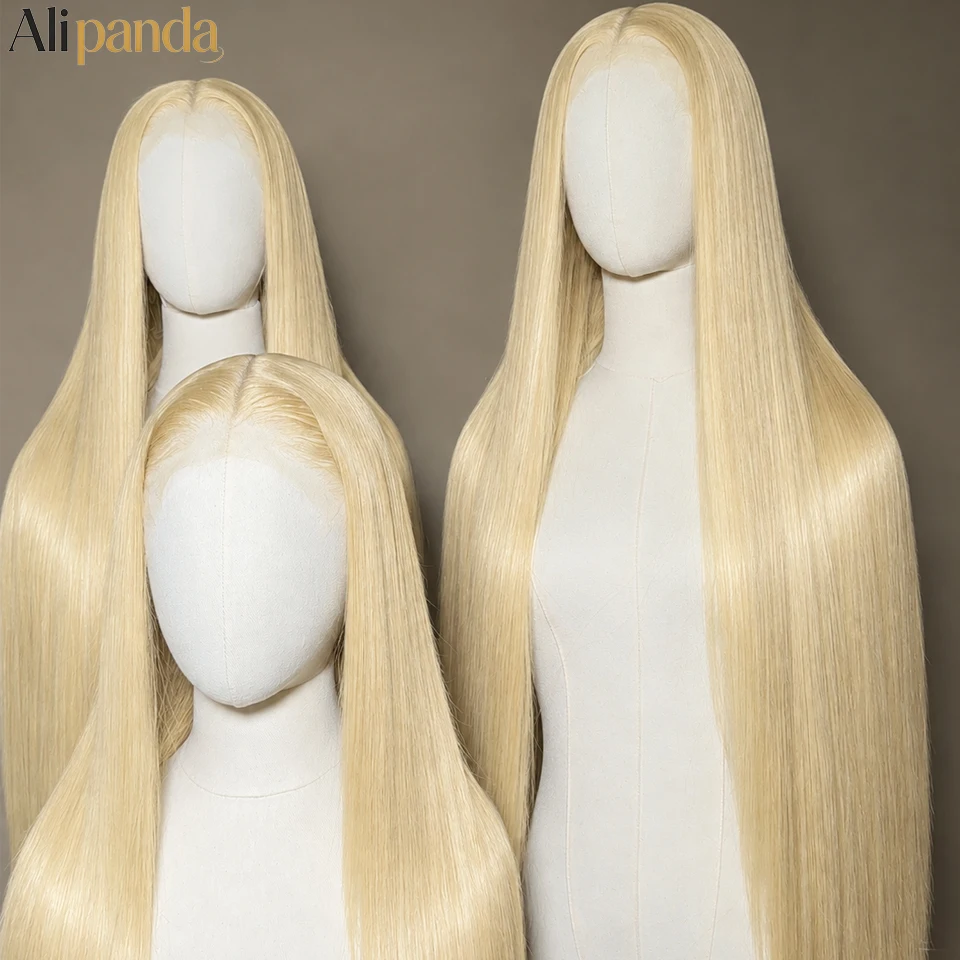 Blonde 613 Human Hair Wigs Straight Hd Lace Frontal Wig 13X6 Brazilian Wig For Black Women 30 40 Inch Lace Front Wig 200 Density