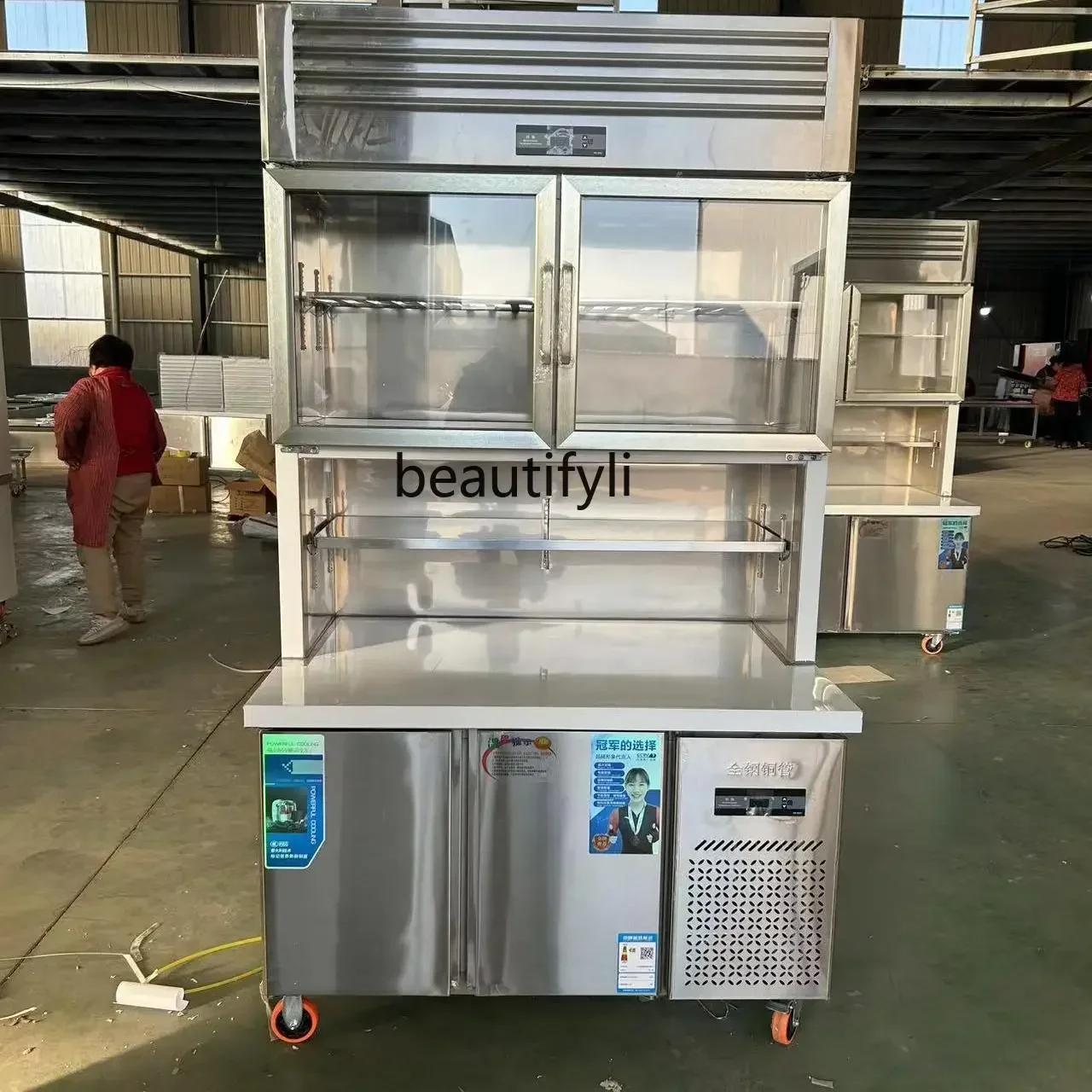 A61 lt Countertop refrigerated refrigerator Wall-mounted freezer   Split refrigerator Commercial double temperature freezer