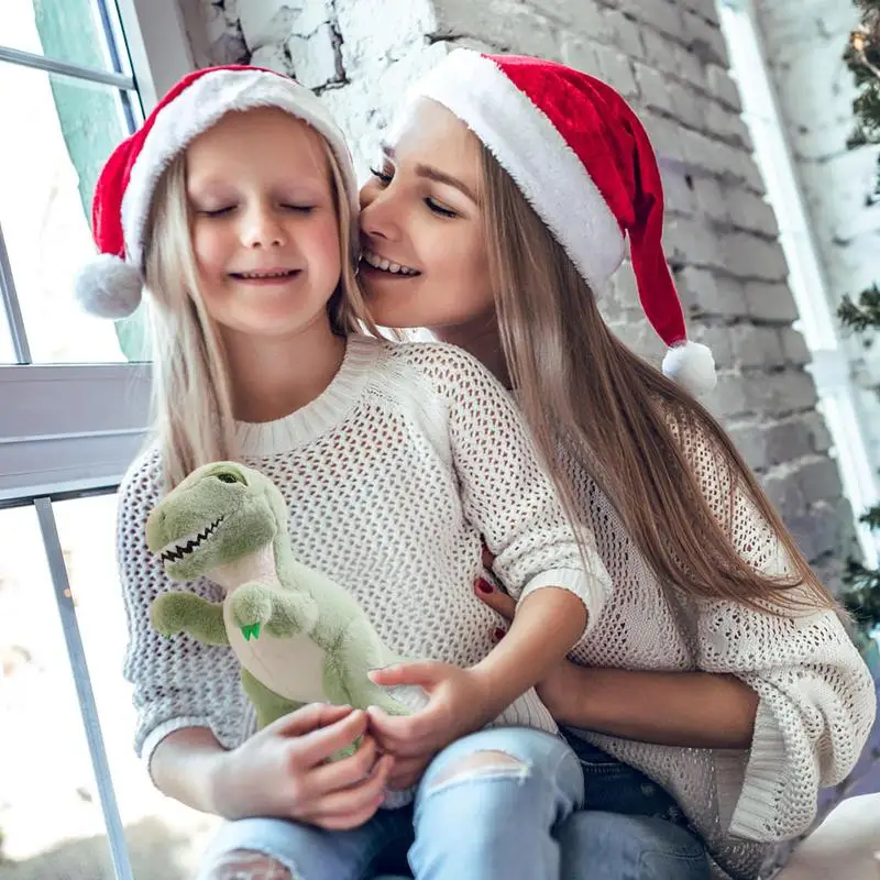 Wypchana zabawka w kształcie zwierzątka pluszowe wypełnione dinozaura dla dzieci urocza wygodna pluszowa zabawka dinozaura na urodziny boże narodzenie i nowy rok