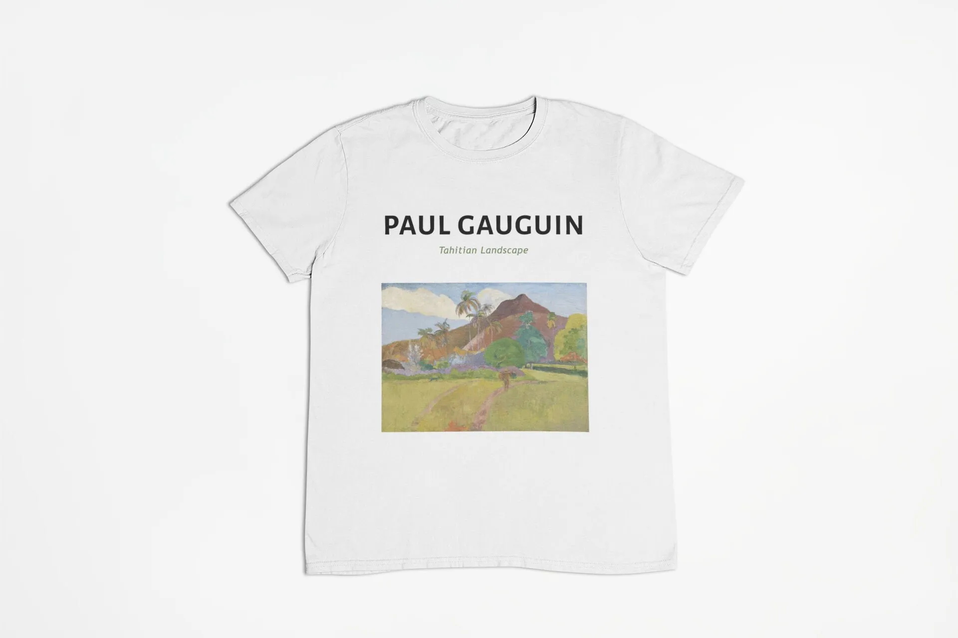 Paul Gauguin Tahitian Landscape T Shirt Post Impressionism 1892 Van Gogh Cezanne Matisse