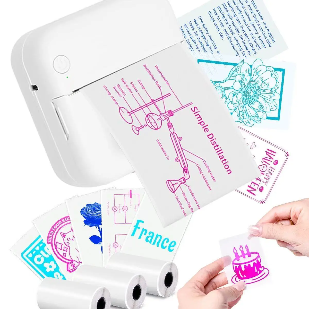 Transparent Sticker paper for Paperang Peripage 57mm portable printers