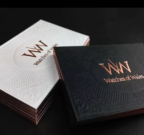 Customized printing art paper business card embossed business card luxury with logo paper business card printing