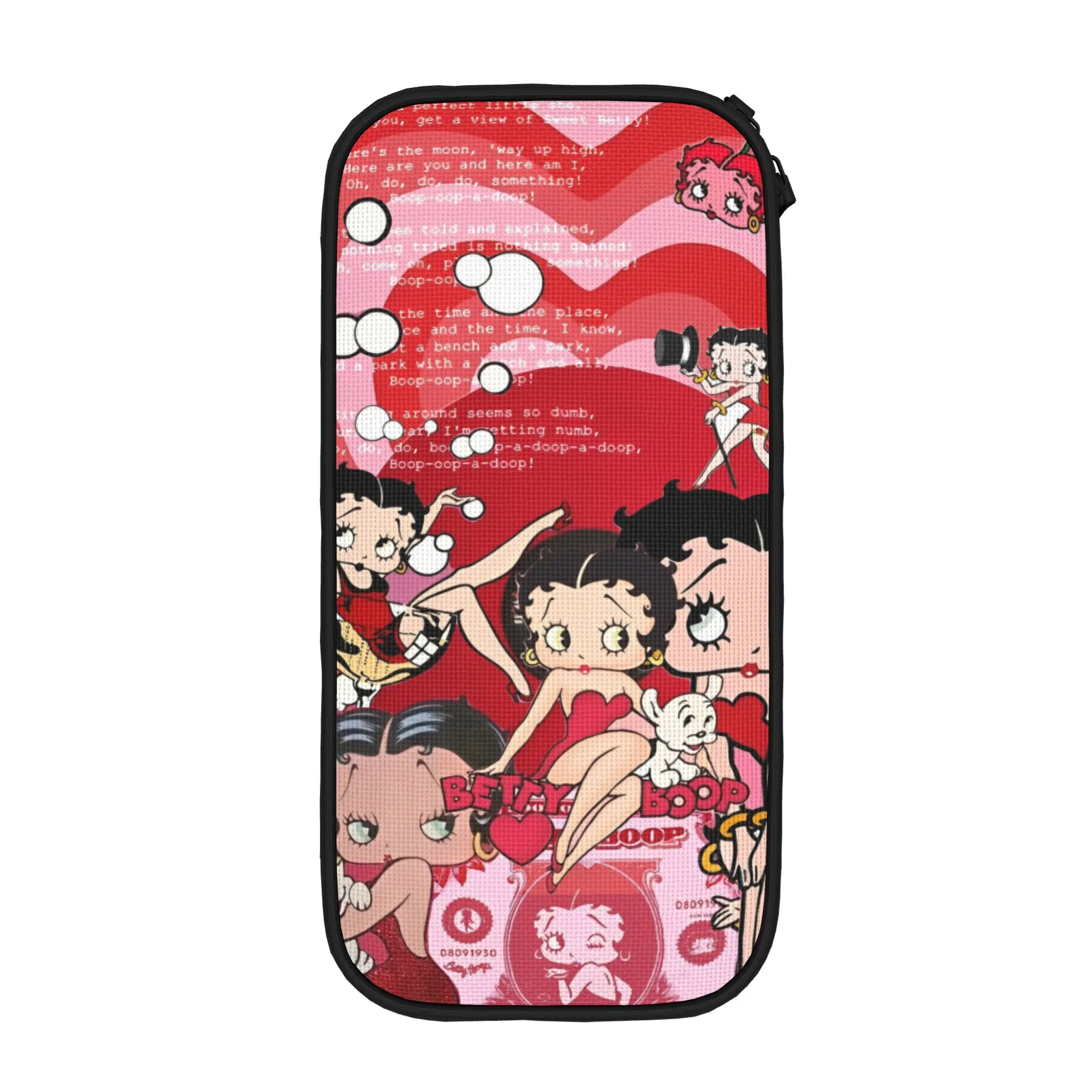 Estuche de Lápices de Lujo con Diseño de Betty Boop, Divertido Portalápices, Bolsa para Estudiantes de Gran Capacidad, Regalo Escolar