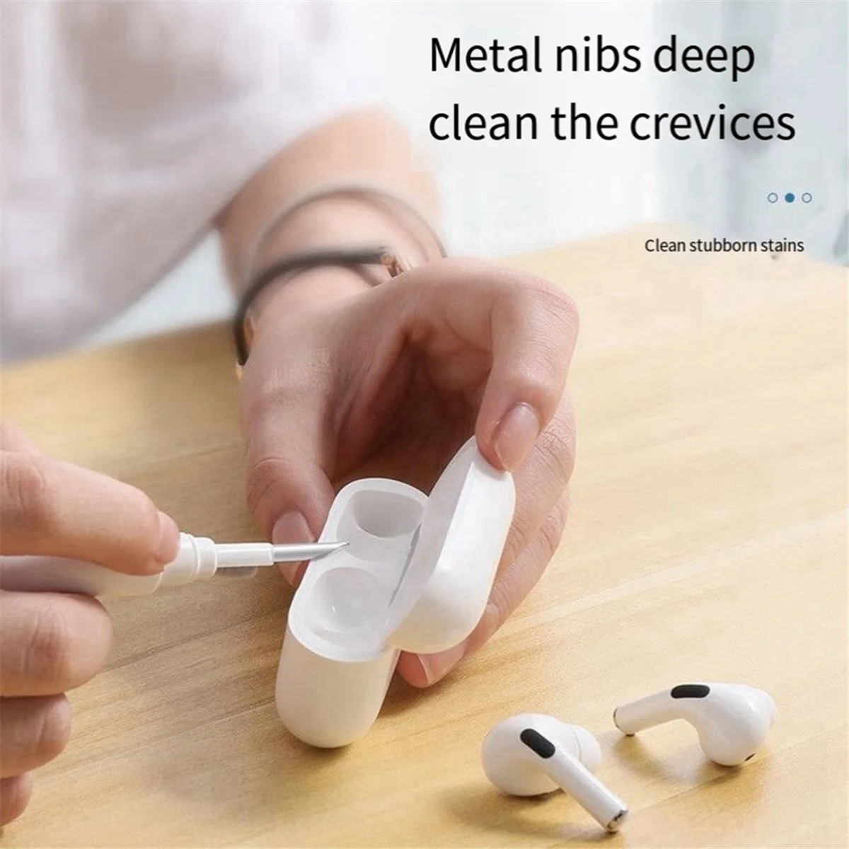 GOB-o10 قطعة فرشاة تنظيف ناعمة بلوتوث سماعة تنظيف فرشاة سماعات الأذن أدوات تنظيف سماعات الأذن قلم تنظيف