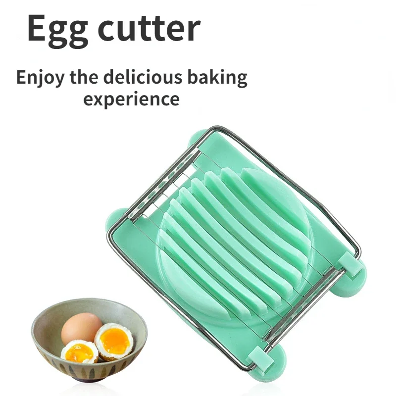 Creative Fancy Multifunctional Egg Cutter Cutting Slicer Slicing Gadgets For Home Stainless Steel Kitchen Novel Accessories