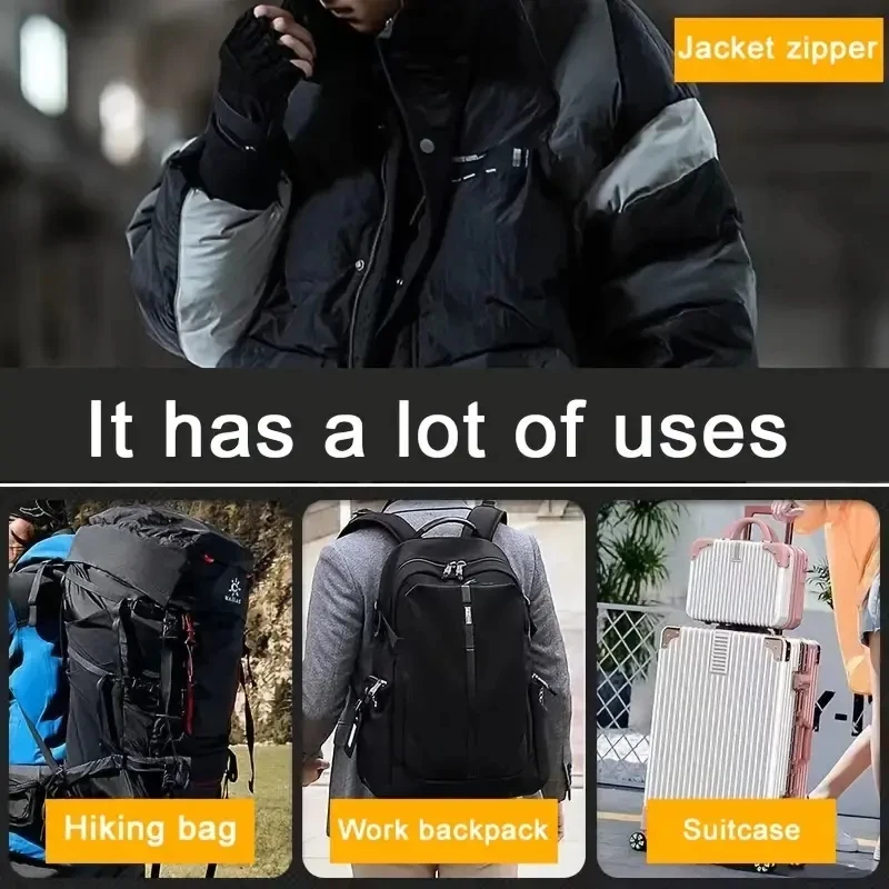 بدائل بسحاب ، سهلة التركيب ، قابلة لإعادة الاستخدام ، رؤوس قابلة للفصل ، حقائب سفر ، ملابس ، حقائب ظهر ، أحذية ، محافظ ، 4 أعداد