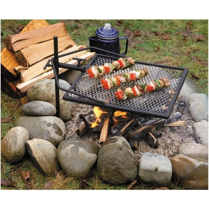 

Adjust-A-Grill Camping Grill - Makes Outdoor Cooking Easier and Safer