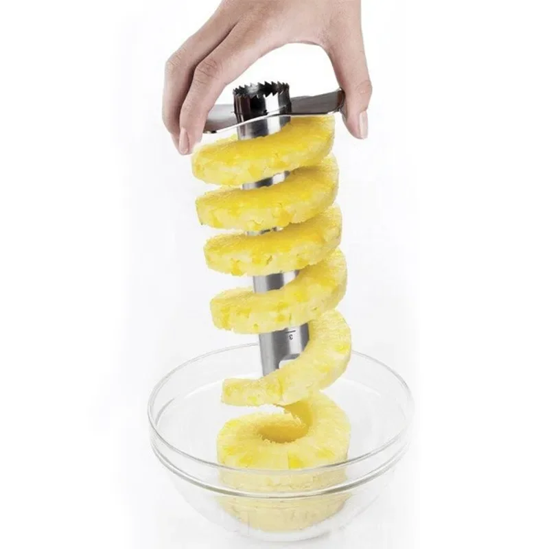 1Pc Stainless Steel Easy To Use Pineapple Peeler Accessories Pineapple Slicers Fruit Knife Cutter Corer Slicer Kitchen Tools