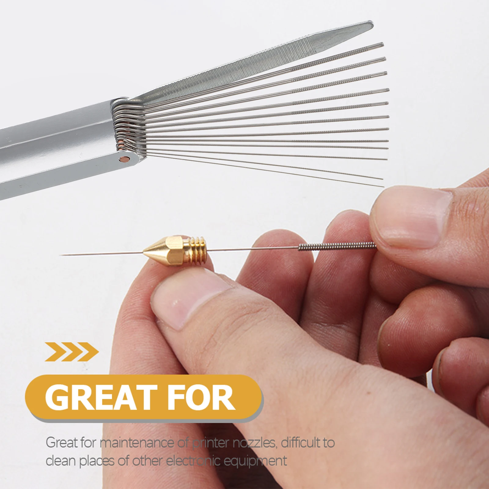 

4 set Stainless Steel Torch Tip Cleaner for Carburetor Gas Orifices Shower Heads Nozzle Sprinklers Engine Long Lasting