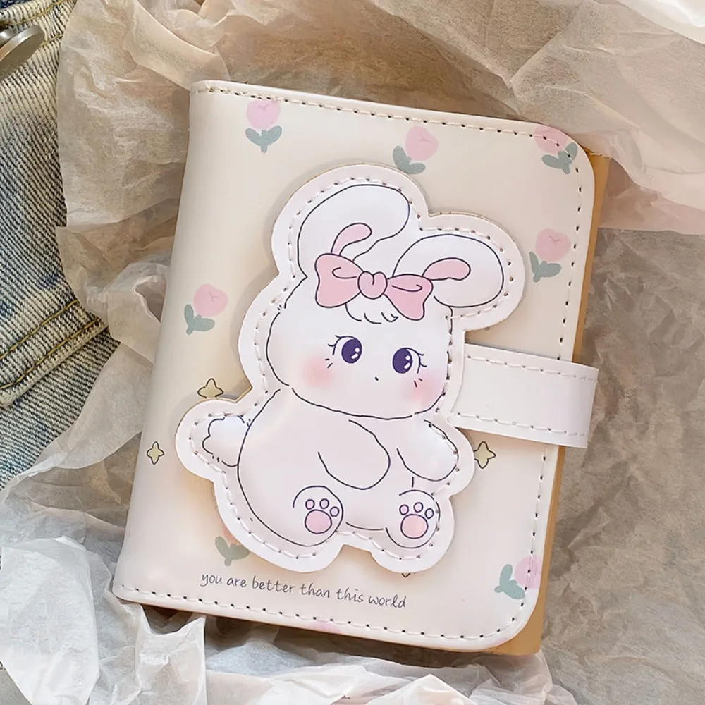 Portable Mini Women Wallet PU Triple Fold Small Card Clip Coin Purse