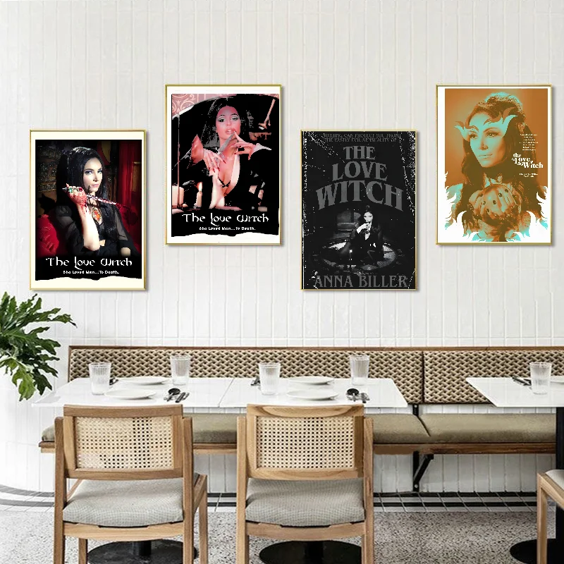 فيلم رعب الحب الساحرة آنا بيلر المشارك ذاتية اللصق الفن ورقة مقاومة للماء ملصق مقهى بار غرفة جدار ديكور