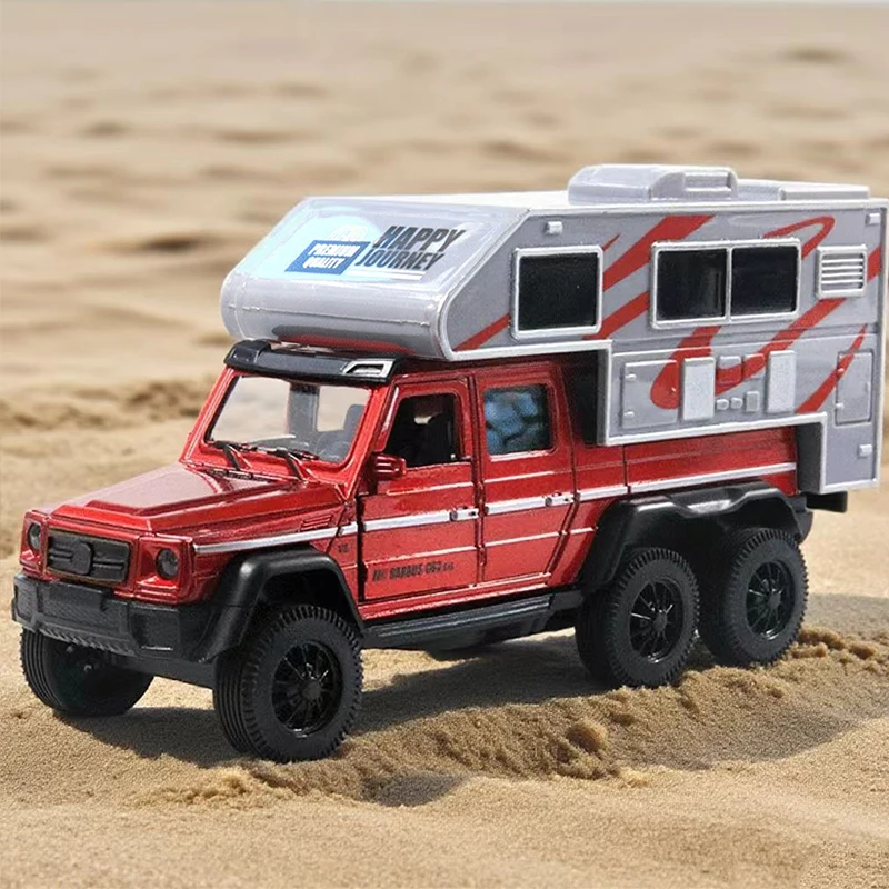 

Игрушка из сплава 1:32 для путешествий на автофургоне; украшения детских игрушечных автомобилей; модели автомобилей с пружиной; развивающие игрушки для мальчиков; литые статические модели