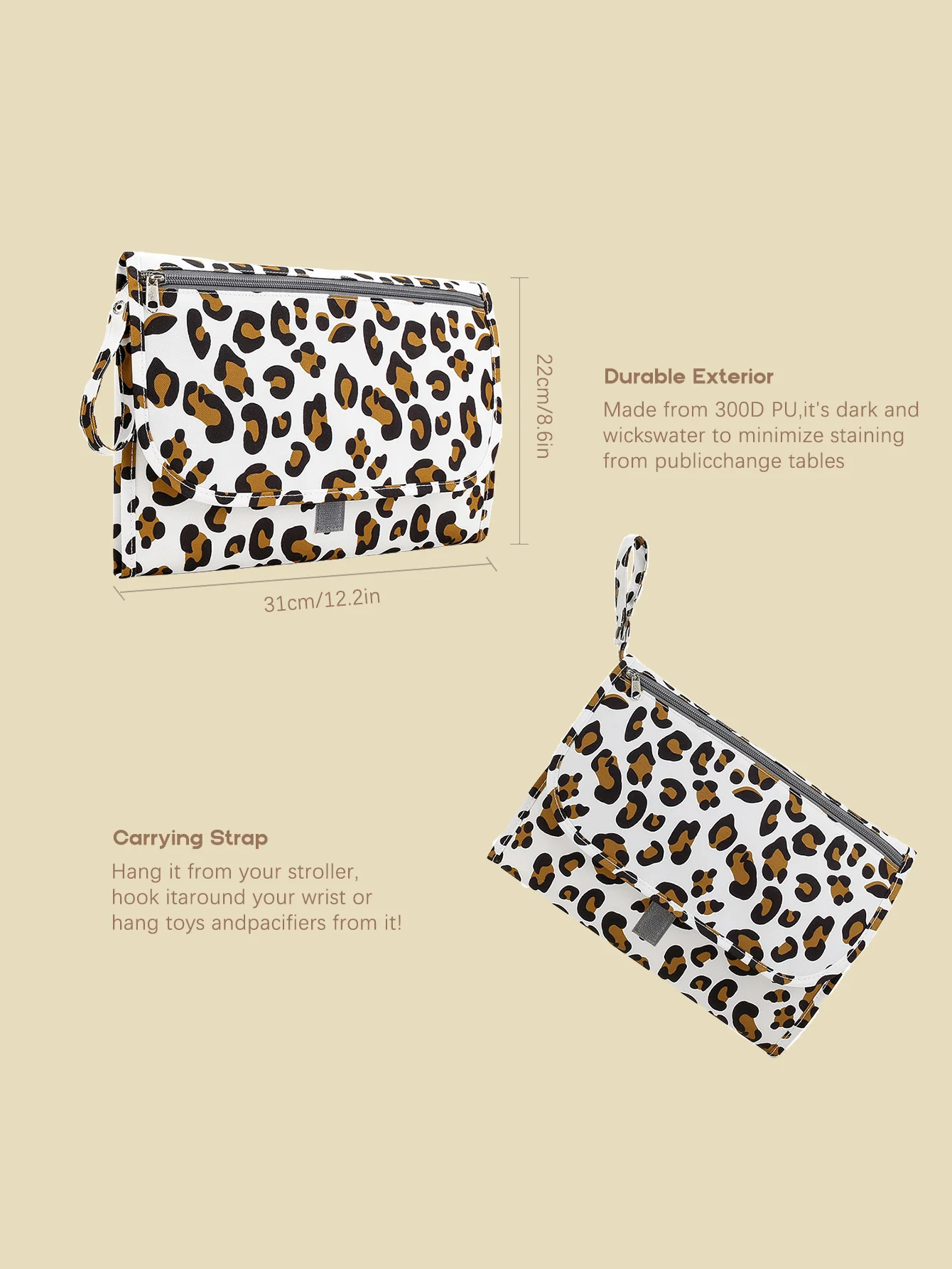 Foldable Baby Diaper Changing Pad Waterproof Newborn Diaper Pad Portable Toddler Changing Table Durable Baby Diaper Bag