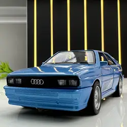 1:36 Audi Quattro 1980 modele samochodów ze stopów dicasts z zabawkami, Model pojazdów drzwi otworzyły się, wycofując samochód sportowy na prezenty dla dorosłych