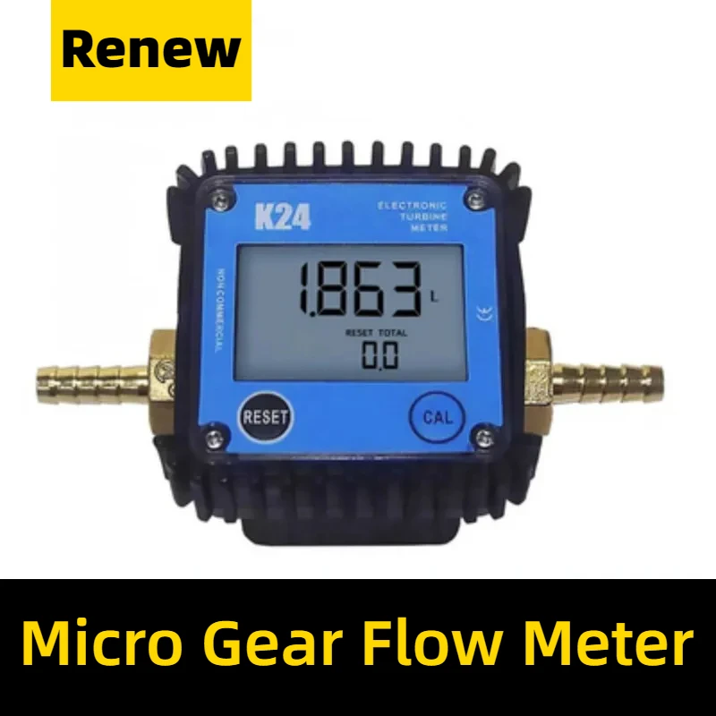 Imagem -03 - Micro Gear Flow Meter Display Digital Diesel Gasolina Óleo Hidráulica Água 0110l por Minuto Pagode g1 g1 2