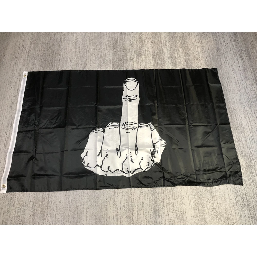 superonezxz flag 90X150cm up yours middle finger Flag double penetration polyester hanging banner for home decoration