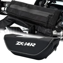 For Kawasaki ZX14R ZX 14R ZX14 R ZX 14 R Motorcycle accessory Waterproof And Dustproof Handlebar Storage Bag