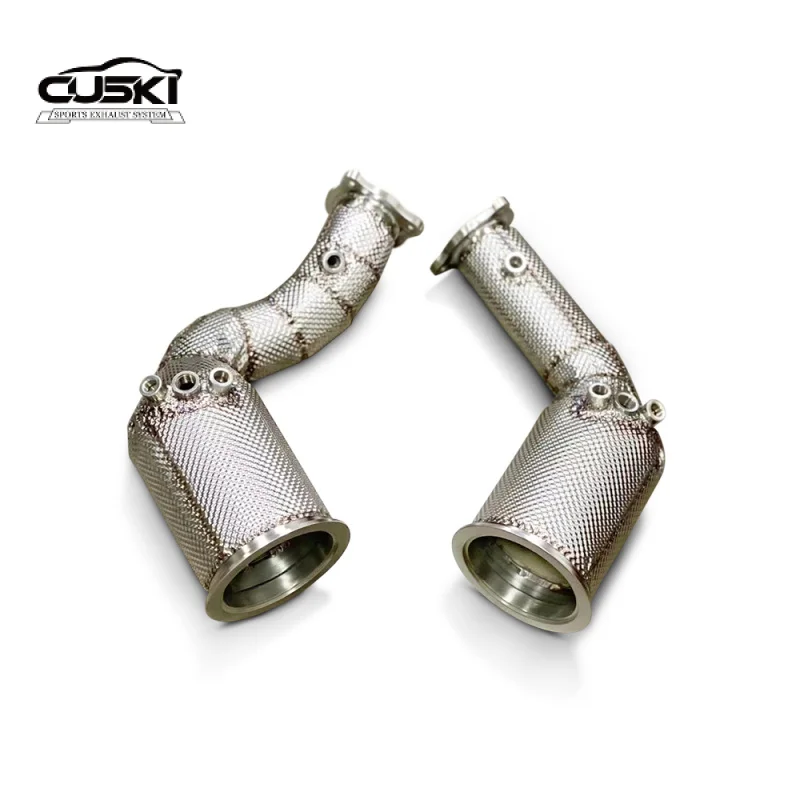 High quality Stainless Steel exhaust drainpipe Exhaust Downpipe for Audi RS4 2.9T 2019-2022 ImproveExhaust power