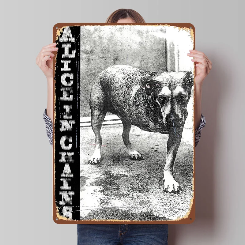 Alice in Chains Album Cover Tin Plaque Poster Customized Wall Art Retro Vintage Metal Signs for Room Decoration Aesthetic House