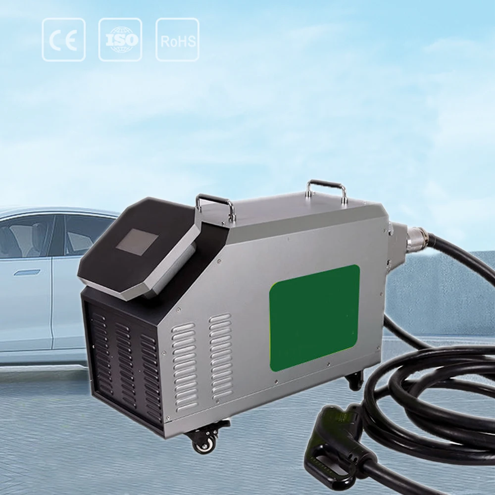 Portable 15Kw 20Kw 30Kw Fast 3 In1EV  DC Charger Movable 40KW GBT Ocpp EV Charging Station For Electric Car