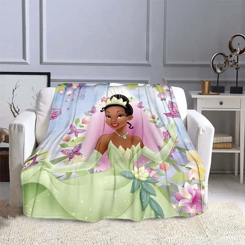 Princess and The Frog Printed Blanket Kids Adult Blanket Soft and Warm Bedding for Bed Sofa Outdoor Travel Cover Blanket