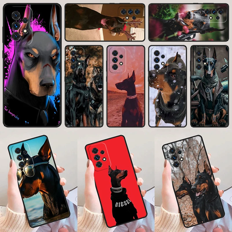 Doberman Dog Dobermann Pinscher For Samsung Galaxy A52 A72 A73 A20e A21S A50 A70 A12 A42 A31 A40 A51 A71 A32 A80 A91 Phone Case