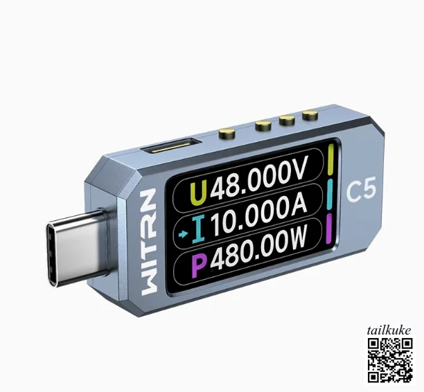 

C5 Detector USB Voltmeter Ammeter Test PD3.1 Decoy EPR Aging Activation 48V