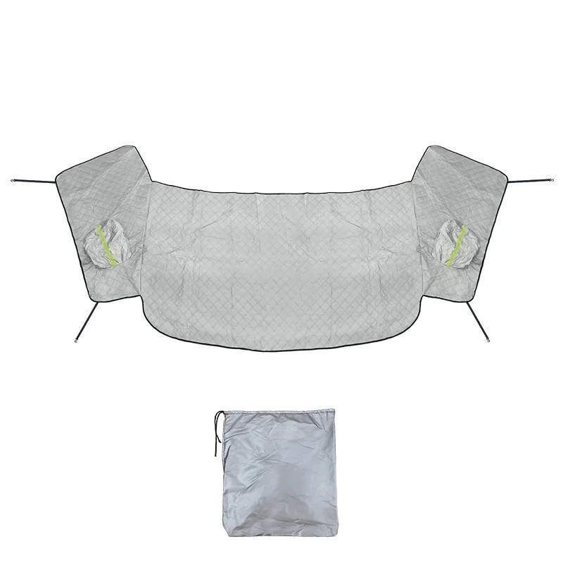 Universal RV Snow Cover Half Cover, Front Windshield Side Insulation, Sun Protection, Magnetic Suction, about 2 meters