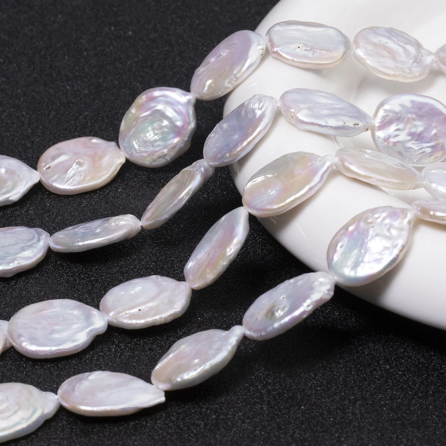 14-18mm 5 stücke Barock Natürliche Süßwasser Perle Große Ovale Form Lose Spacer Perlen Für Schmuck Machen DIY armbänder Zubehör
