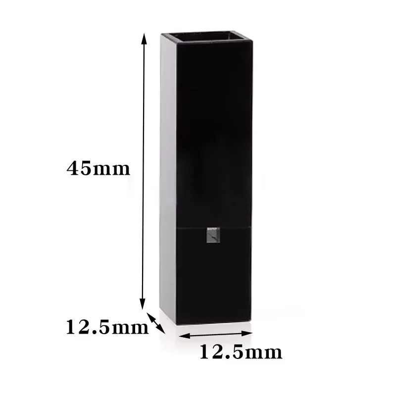 Sub-Micro fluorescence quartz cell with black walls and lid(50ul) for lab