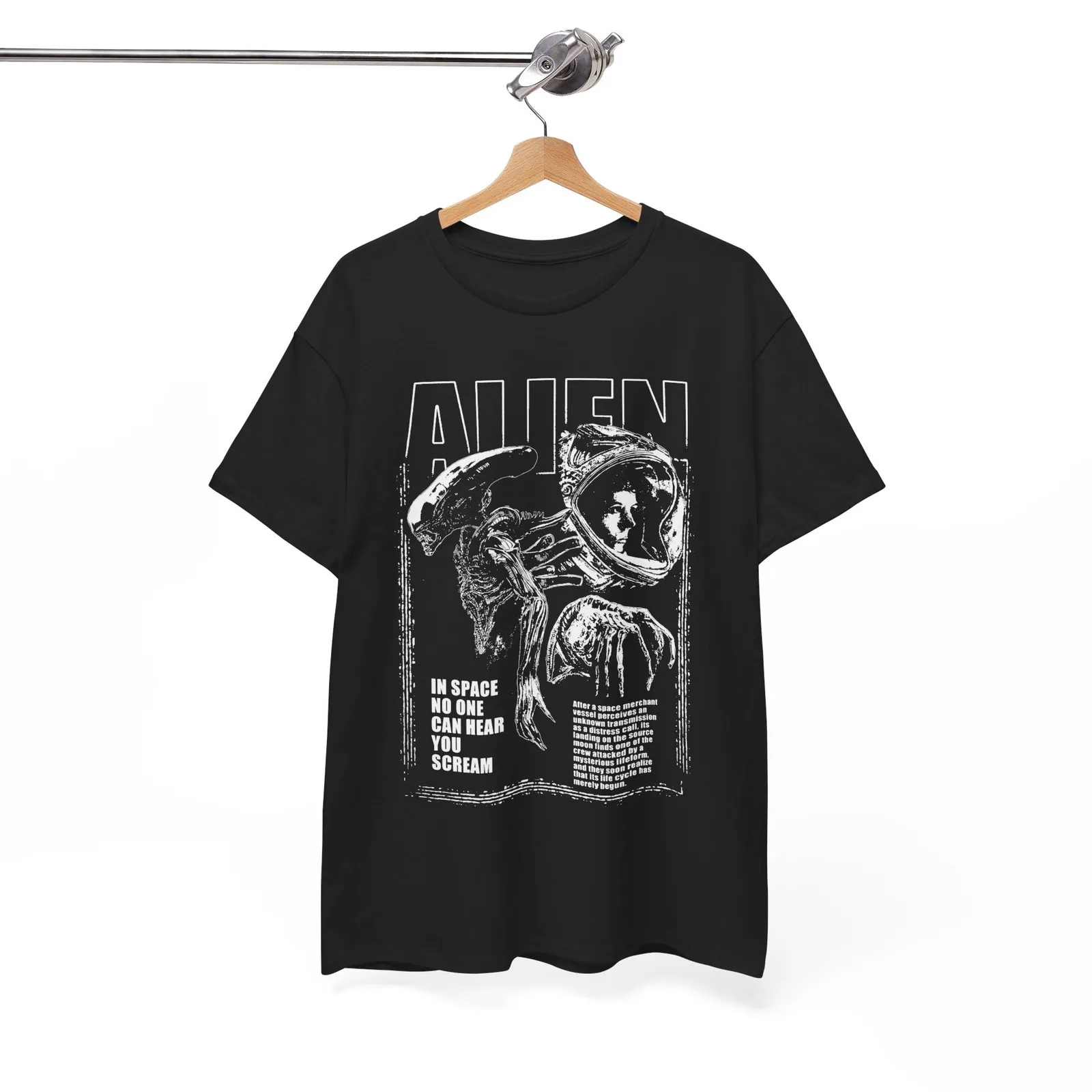 Alien Space Blk T S…