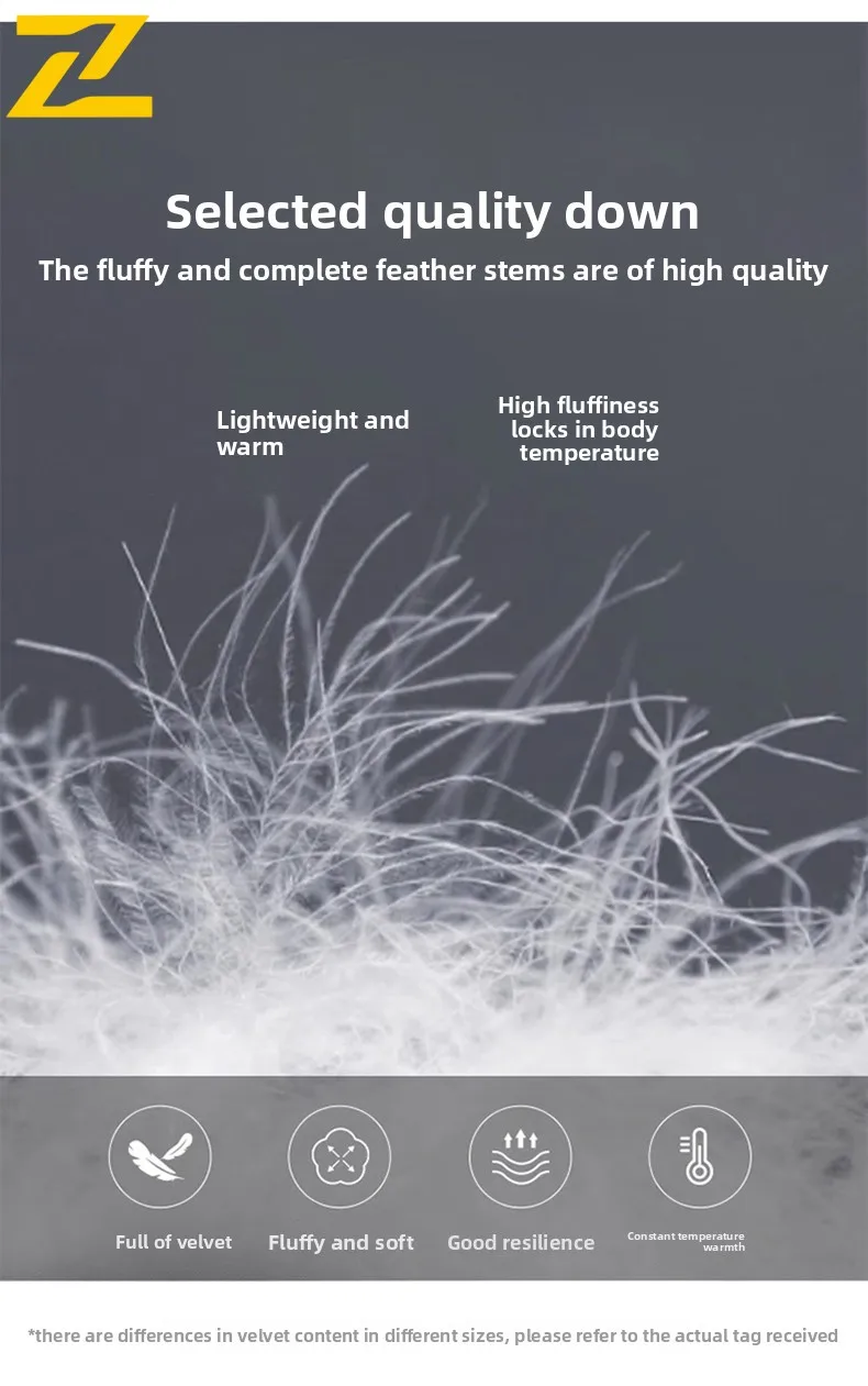 Autumn Winter Warm Stand Collar Down Jacket Loose Fit Thickened White Duck Coat Men Casual Puffer Outerwear Lightweight Comfort