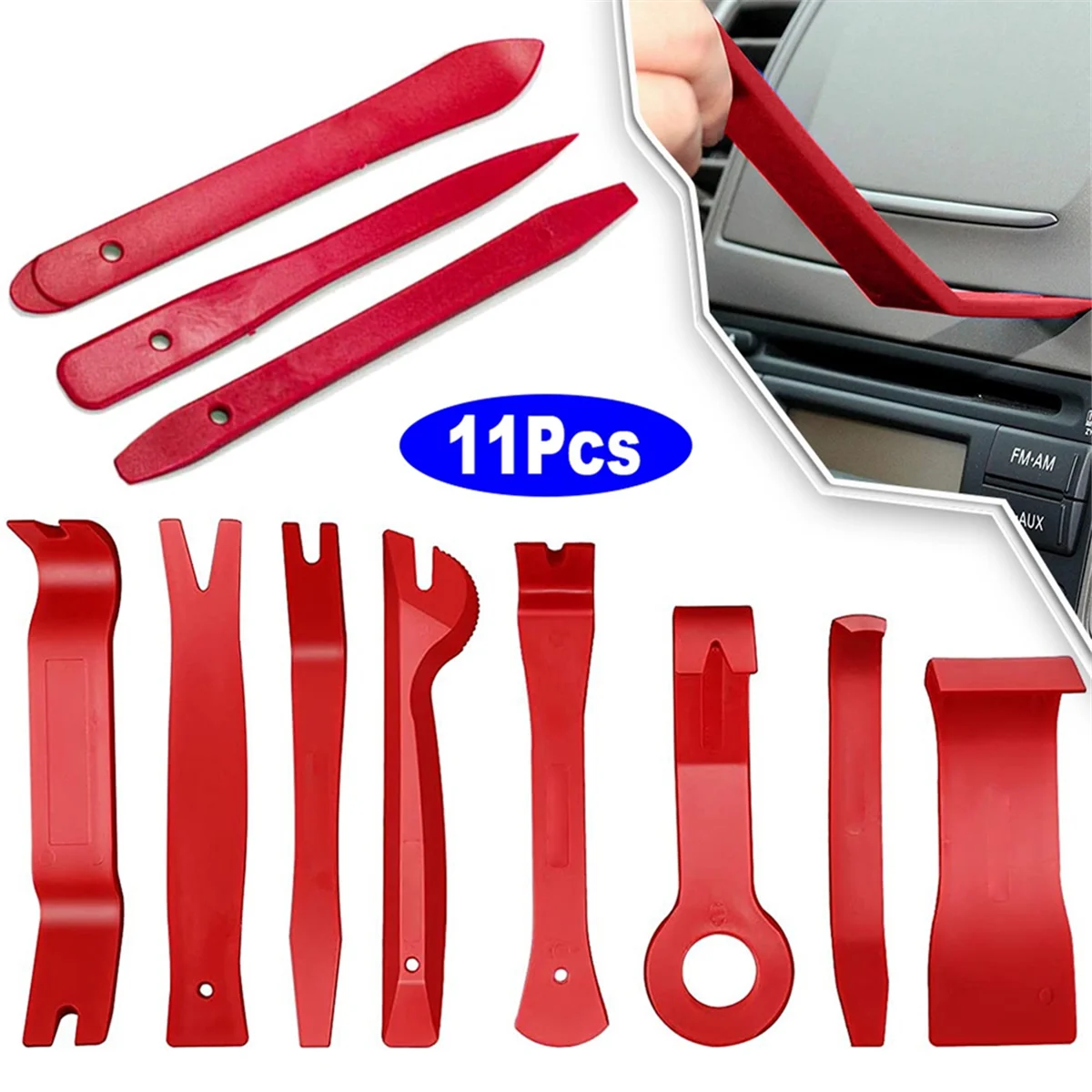 Car Door Clip Panel Trim Removal Tools Kit Auto Interior Disassembly Tool Car Audio Removal Tools Kit