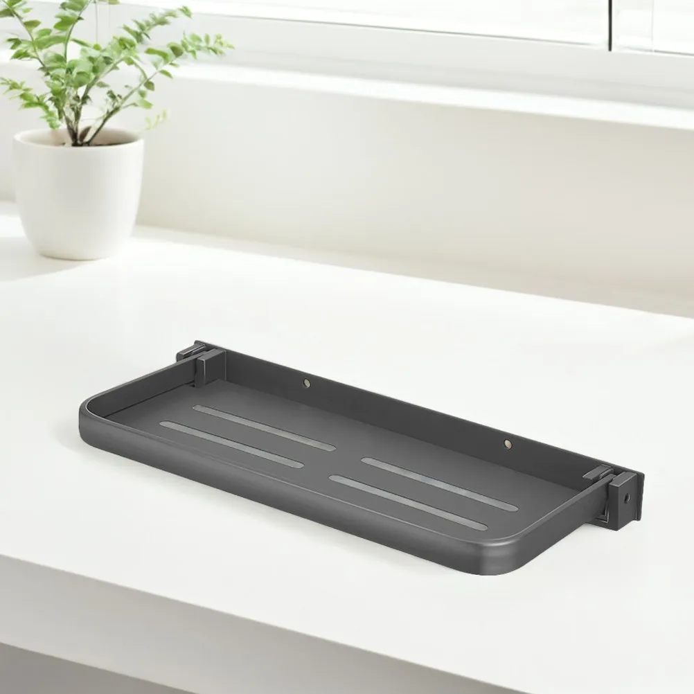 2pcs-foldable-bathroom-wall-shelf-space-saving-metal-vanity-organizer-for-shower-storage-rack-mirror-front-floating-shelf