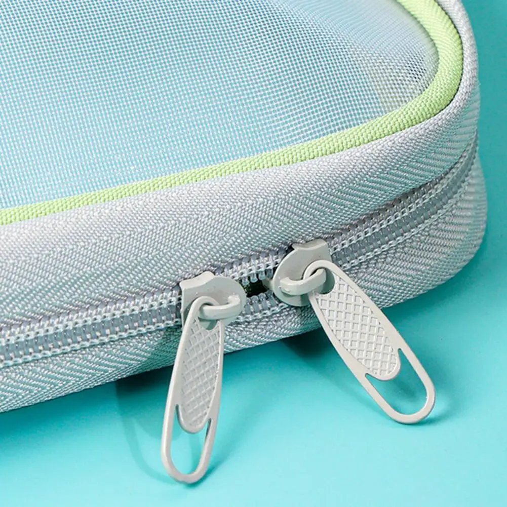 กระเป๋าใส่เอกสารแบบซิปตาข่าย ขนาด A4 3 ชั้น โปร่งใส มีหูหิ้ว สำหรับจัดระเบียบเอกสาร เหมาะสำหรับโรงเรียน ท่องเที่ยว และสำนักงาน