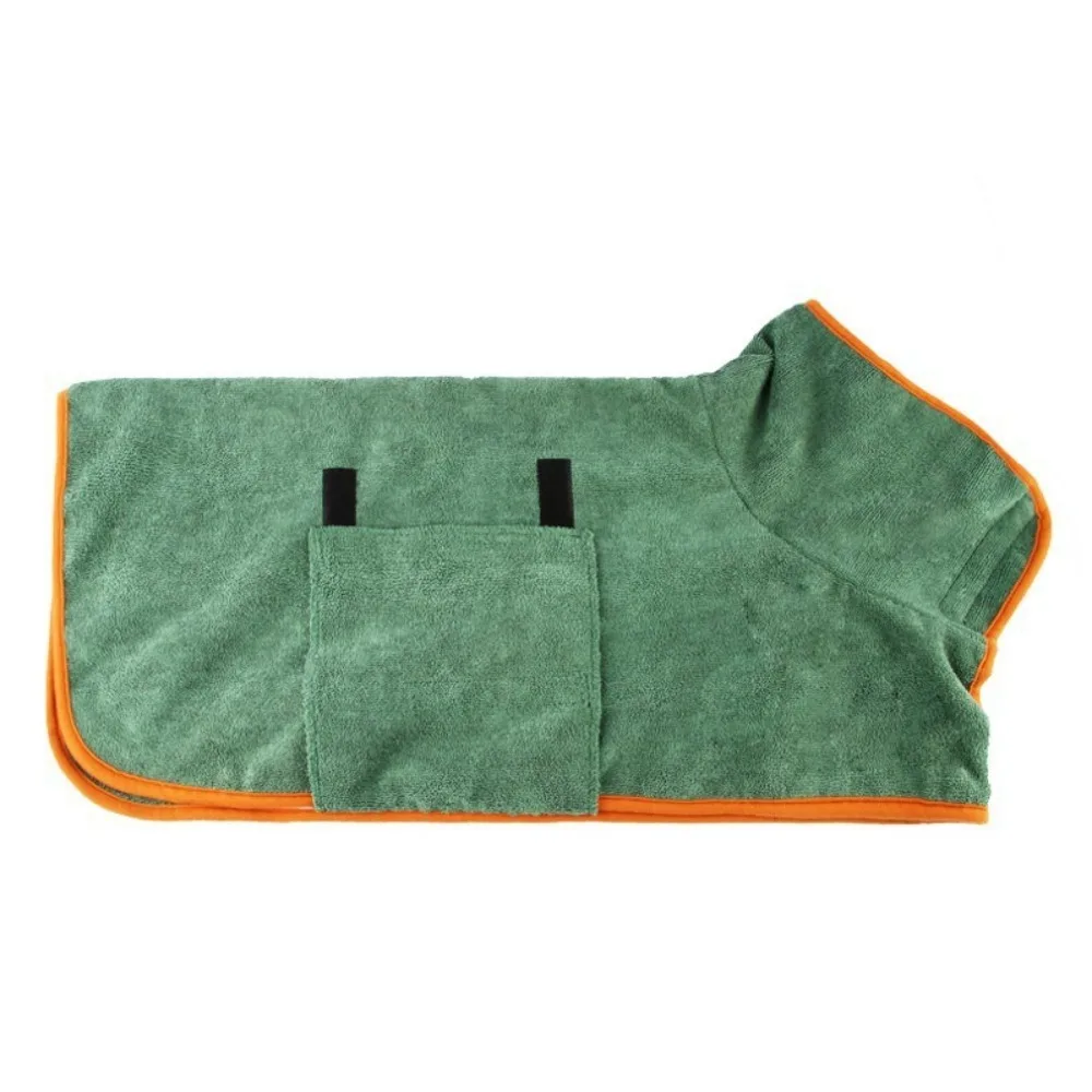 Peignoir Super Absorbant pour Chien, Serviette de Lavage Douce, Peignoir Multifonctionnel, Extérieur et Nik, Vêtements de Nuit pour Animaux de Compagnie