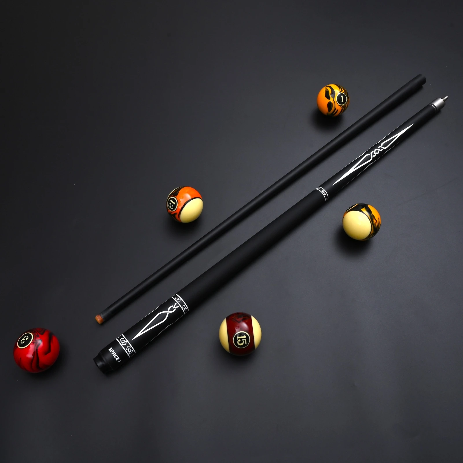 12.5mm Fiberglass Pool Cue Multi Tip Quick Joint Balanced Smooth Hit Durable 9 Ball Carom Billiard Stick Christmas Gift